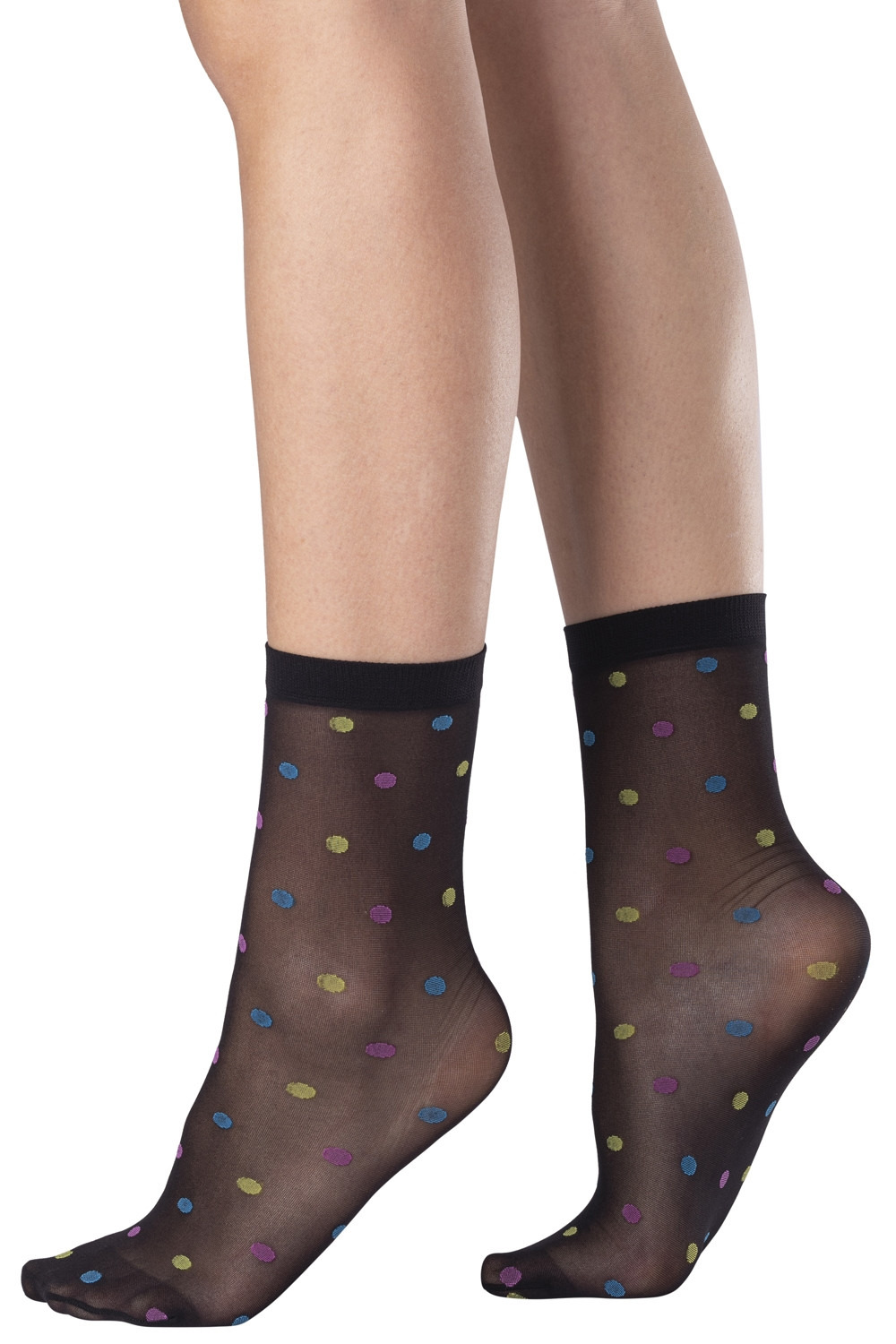 MULTI COLOR DOTTED SOCKS